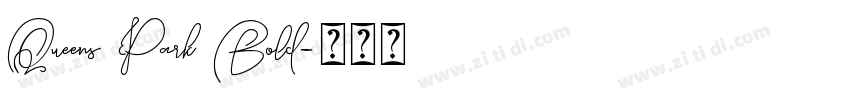 Queens Park Bold字体转换
